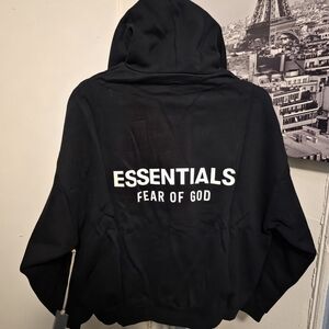 Fear of God Essentials Black Hoodie